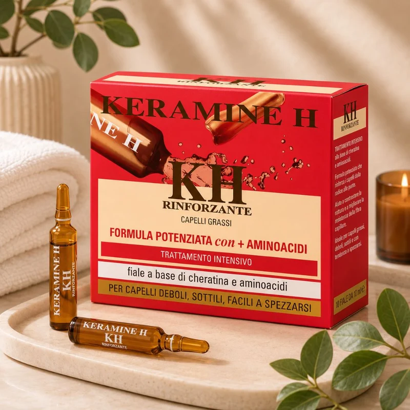 KERAMINE H FIALE RINFORZANTI PER CAPELLI GRASSI 10 x 10ml