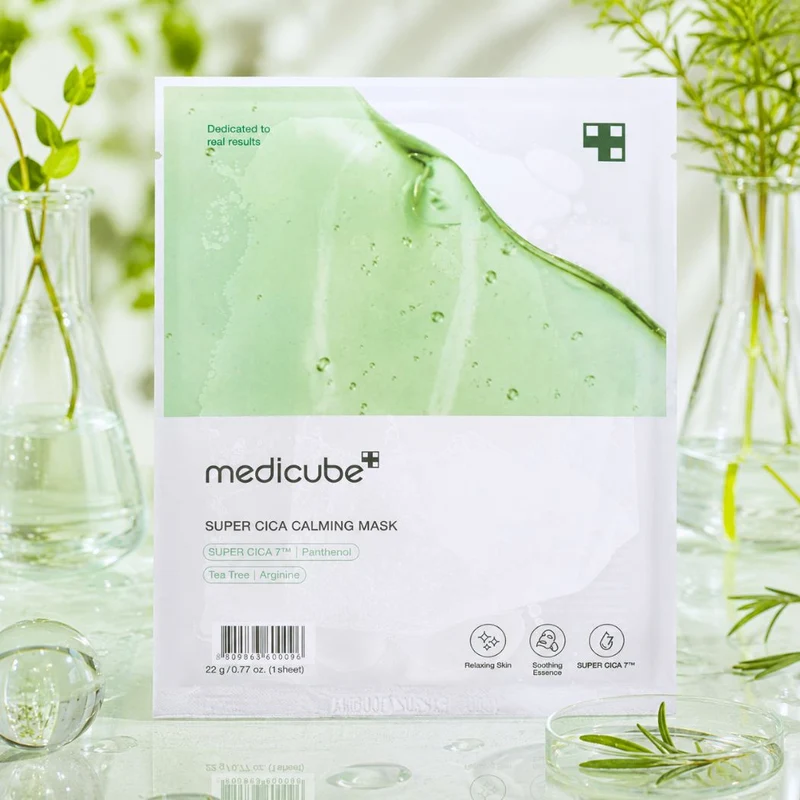 MEDICUBE SUPER CICA CALMING MASK - Maschera In Tessuto 22g