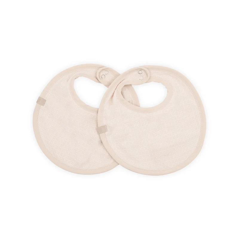 Set bavaglino Waffle 2 pezzi - WARM WHITE 345