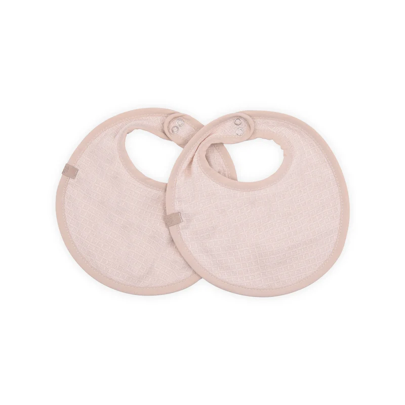 Set bavaglino Waffle 2 pezzi - VINTAGE PINK 341