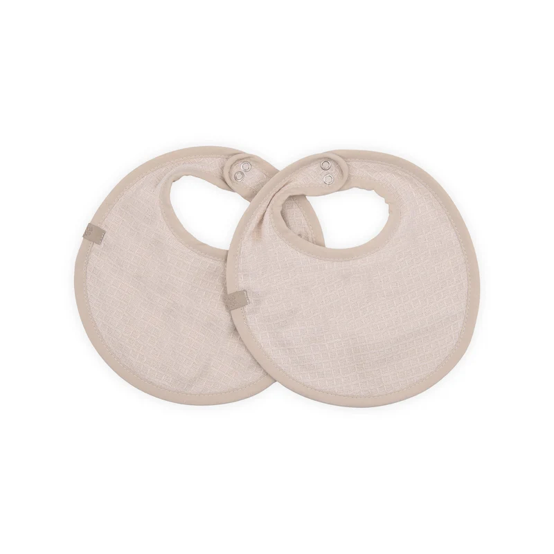 Set bavaglino Waffle 2 pezzi - MOCHA SAND 347