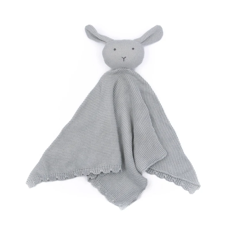 Doudou, fatto a Maglia- Rabbit - BLU 07