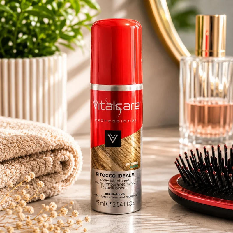 VITALCARE PROFESSIONAL RITOCCO IDEALE SPRAY ISTANTANEO BIONDO - Copre i Capelli Bianchi Temporaneamente 75ml