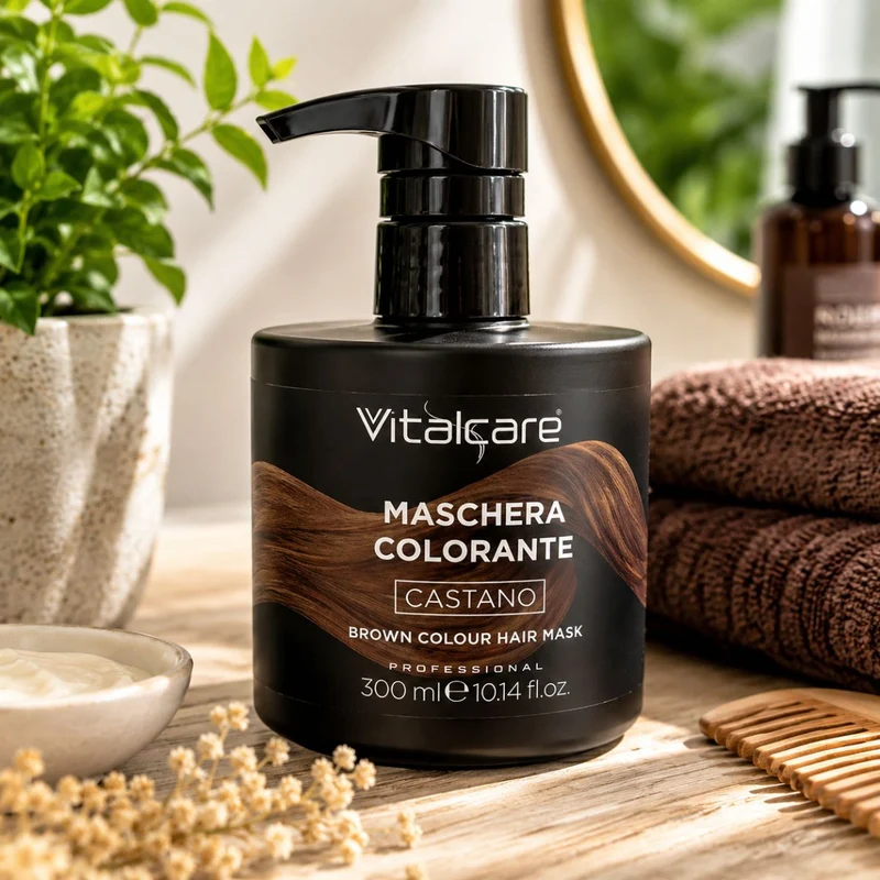 VITALCARE PROFESSIONAL MASCHERA COLORANTE CASTANO - 300ml