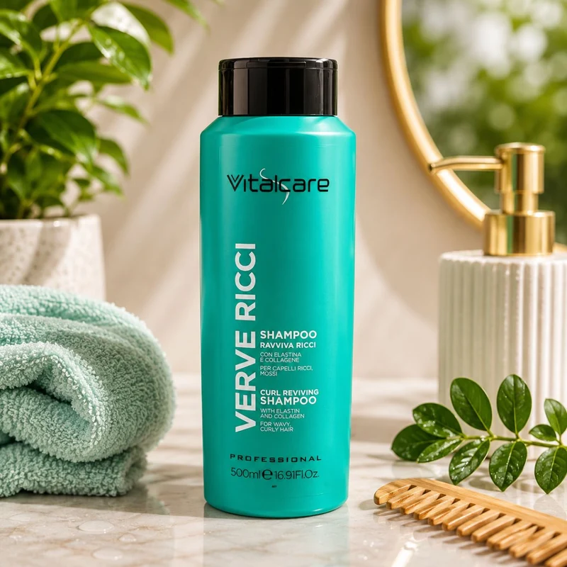 VITALCARE PROFESSIONAL VERVE RICCI SHAMPOO RAVVIVA RICCI - Con Elastina e Collagene 500ml