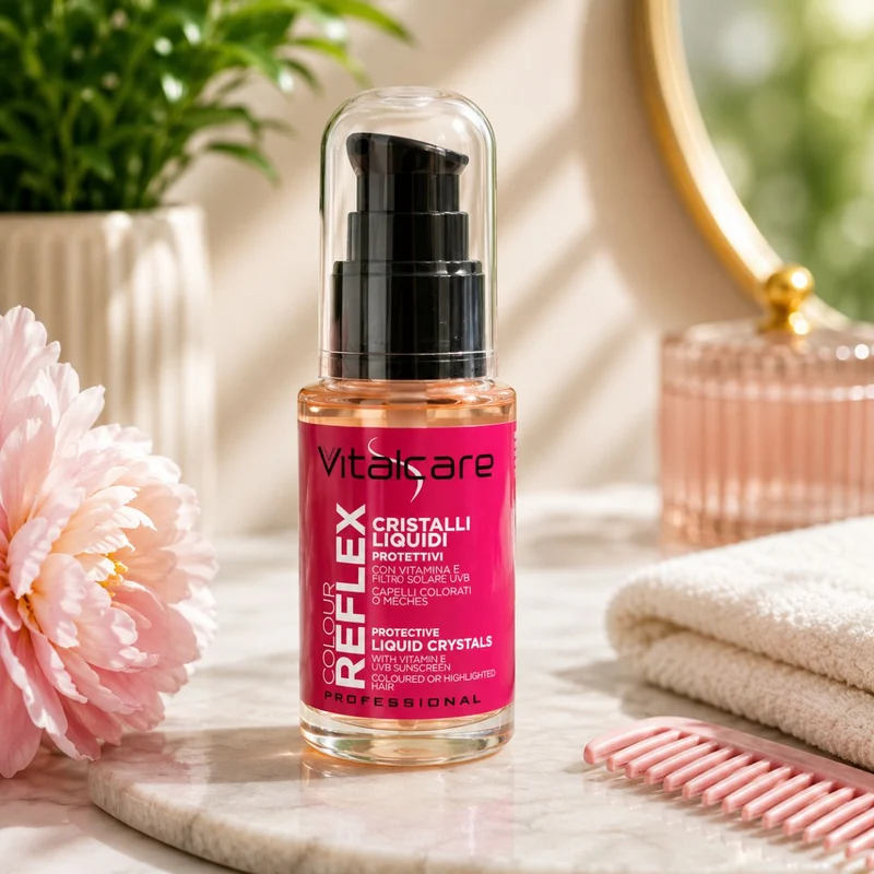 VITALCARE PROFESSIONAL COLOR REFLEX CRISTALLI LIQUIDI PROTETTIVI - Con Vitamina E, Filtri Solari UVB 50ml