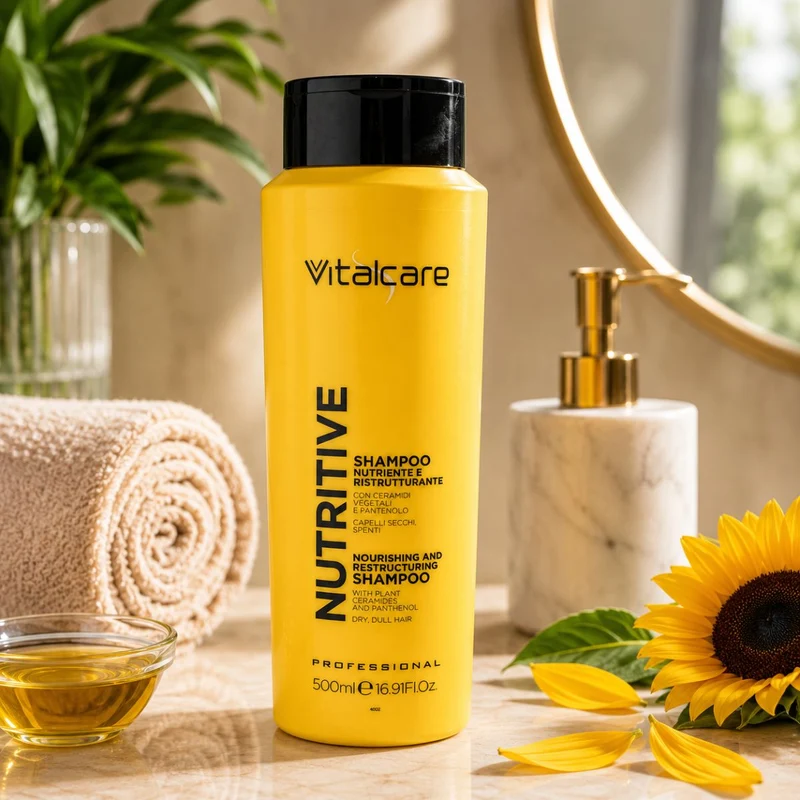 VITALCARE PROFESSIONAL NUTRITIVE SHAMPOO NUTRIENTE & RISTRUTTURANTE - Con Ceramidi Vegetali 500ml