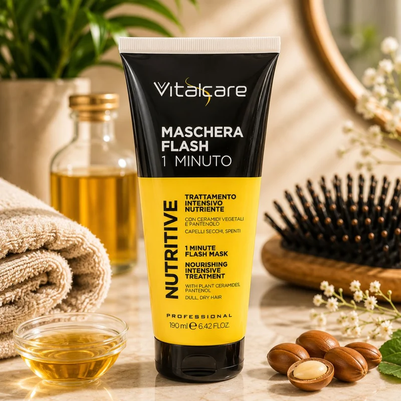 VITALCARE PROFESSIONAL NUTRITIVE TRATTAMENTO MASCHERA FLASH 1 MINUTO - Con Ceramidi Vegetali 190ml