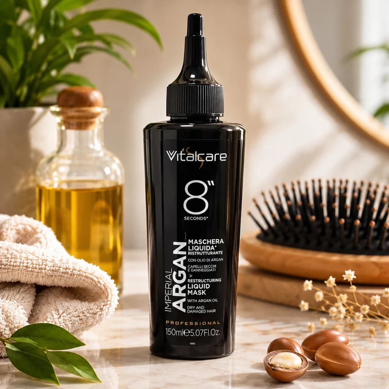 VITALCARE PROFESSIONAL IMPERIAL ARGAN 8 SECONDS MASCHERA LIQUIDA RISTRUTTURANTE - Con Olio Di Argan 150ml
