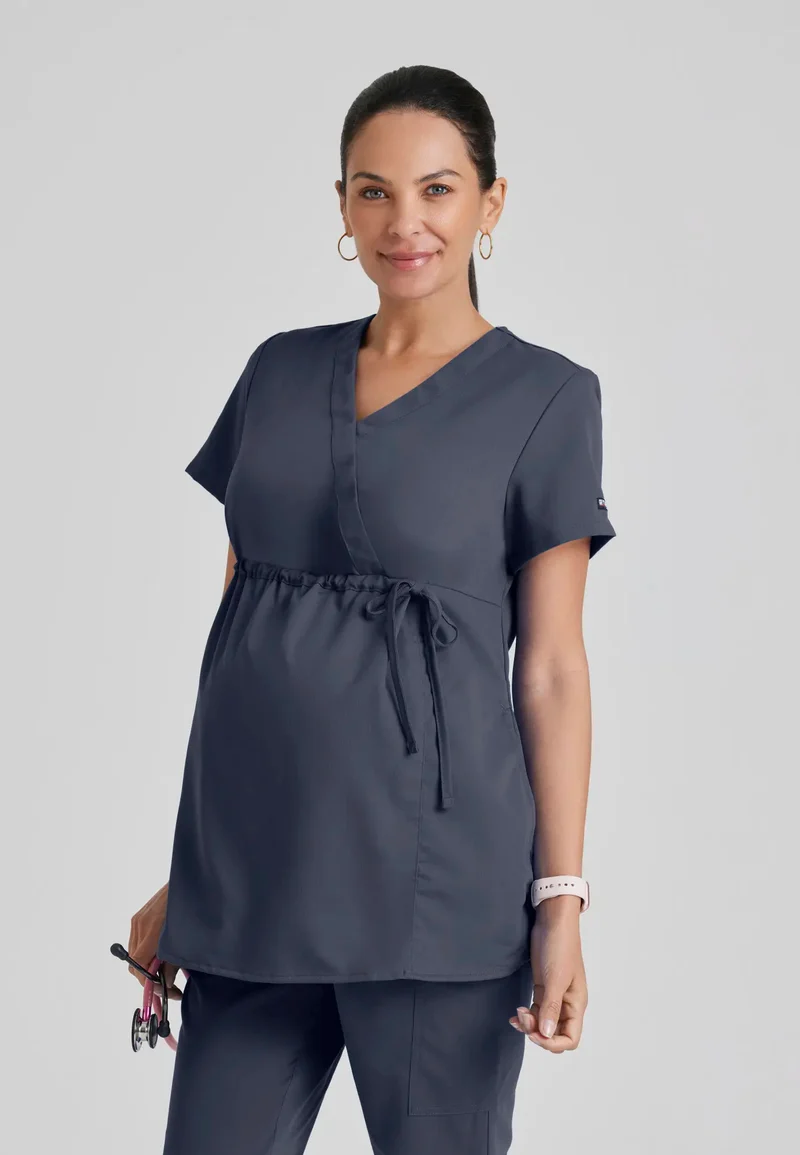 Grey's Anatomy Lilah Maternity Top - Steel