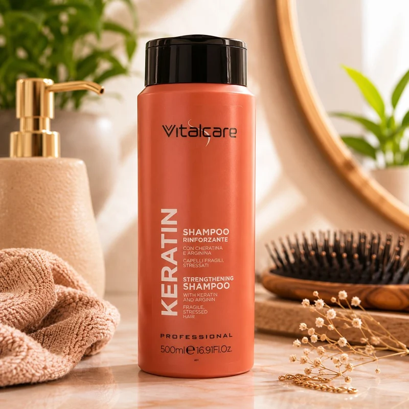 VITALCARE PROFESSIONAL KERATIN SHAMPOO RINFORZANTE - Con Cheratina e Arginina 500ml