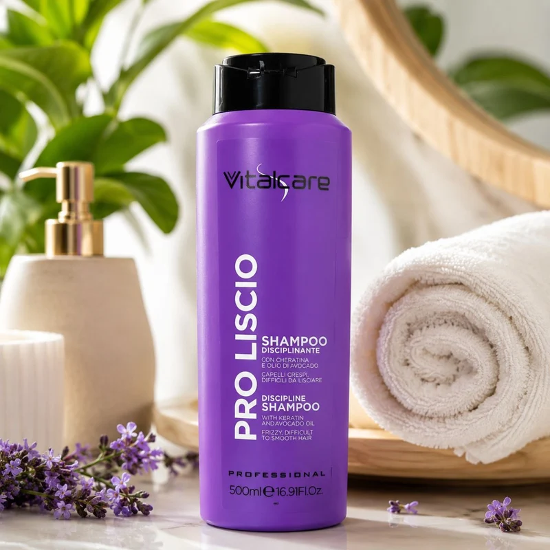 VITALCARE PROFESSIONAL PRO LISCIO - Shampoo Disciplinante Con Cheratina e Olio Di Avocado 500ml