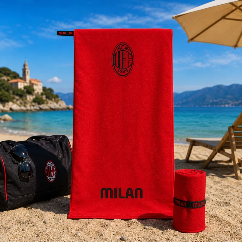AC MILAN TELO SPORT FAST DRY UFFICIALE - Microfribra 80x160