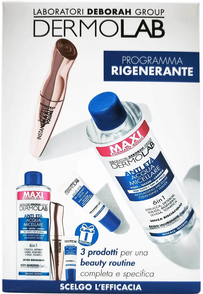 Dermolab Kit Acqua micellare Anti età+ Programma Rigenerante