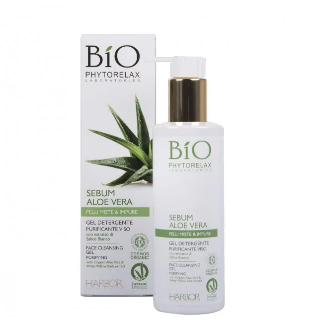 Harbor Bio Phytorelax Sebum Aloe Gel Detergente Purificante Per Pelli Miste E Impure 200 Ml
