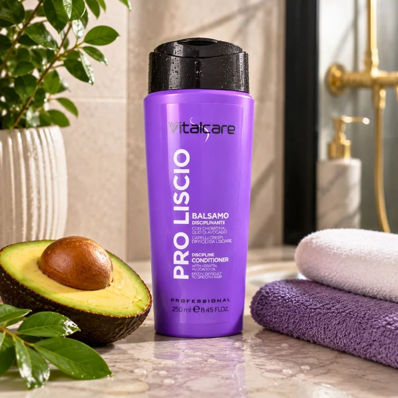VITALCARE PROFESSIONAL PRO LISCIO - Balsamo Disciplinante Con Cheratina e Olio Di Avocado 250ml