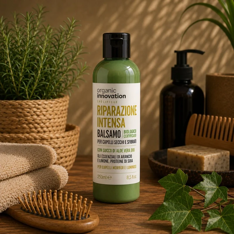 ORGANIC INNOVATION RIPARAZIONE INTENSA BALSAMO – Capelli Secchi e Sfibrati 250ml