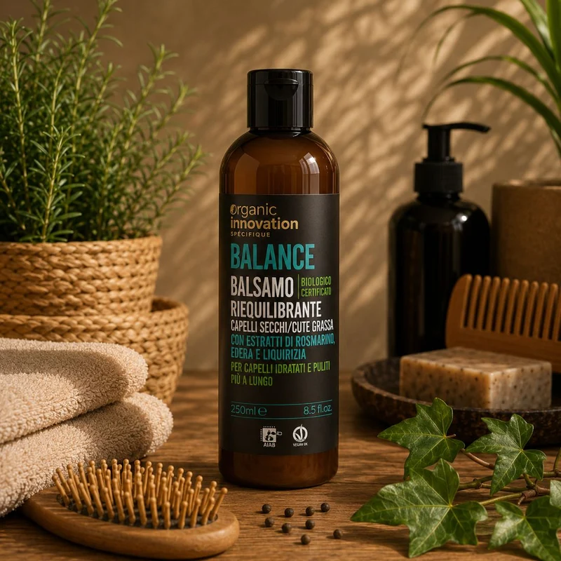 ORGANIC INNOVATION BALANCE BALSAMO RIEQUILIBRANTE – Capelli Idratati e Puliti Piu' a Lungo 250ml