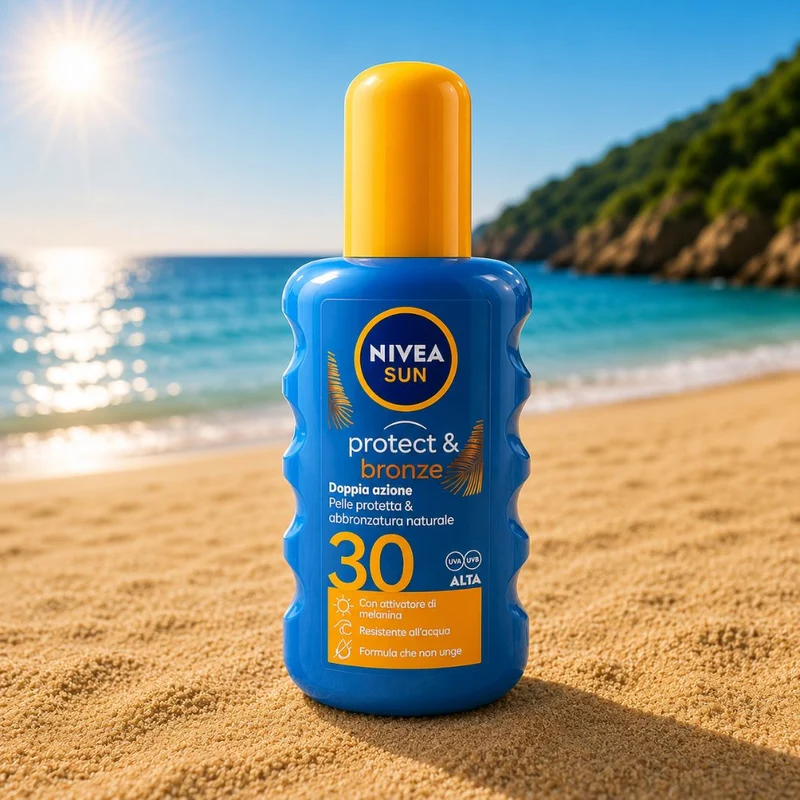 NIVEA SUN SPRAY SOLARE PROTECT & BRONZE SPF 30 – Doppia Azione 200ml