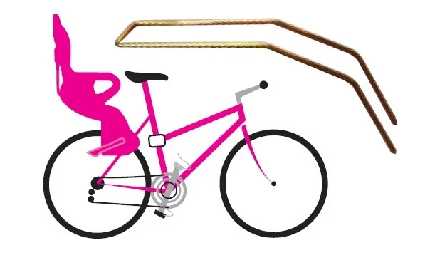 Braccio di supporto per bici Ok Baby