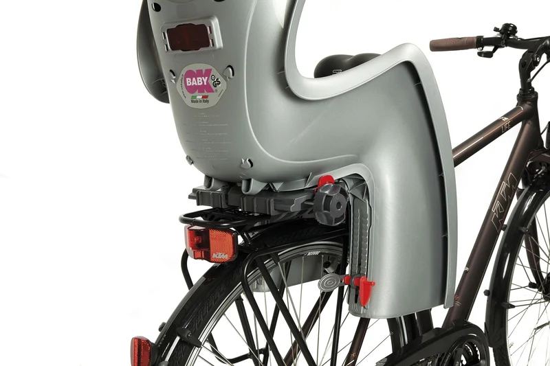 Sistema di fissaggio al portapacchi per seggiolino bici Baby Shield Ok Baby