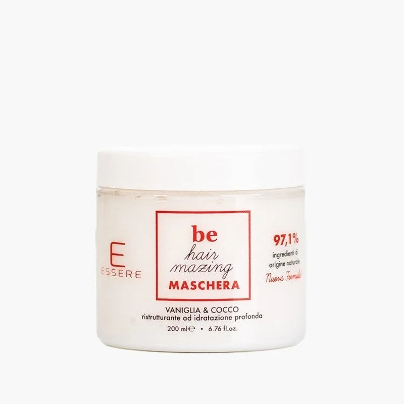 Maschera Vaniglia e Cocco – Maschera Nutriente per Capelli Mossi