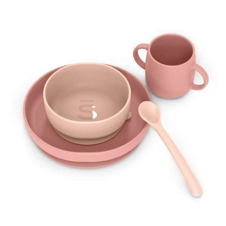 SUAVINEX ESSENCE SET SVEZZAMENTO SILICONE ROSA (lista n Giulia e Daniele)