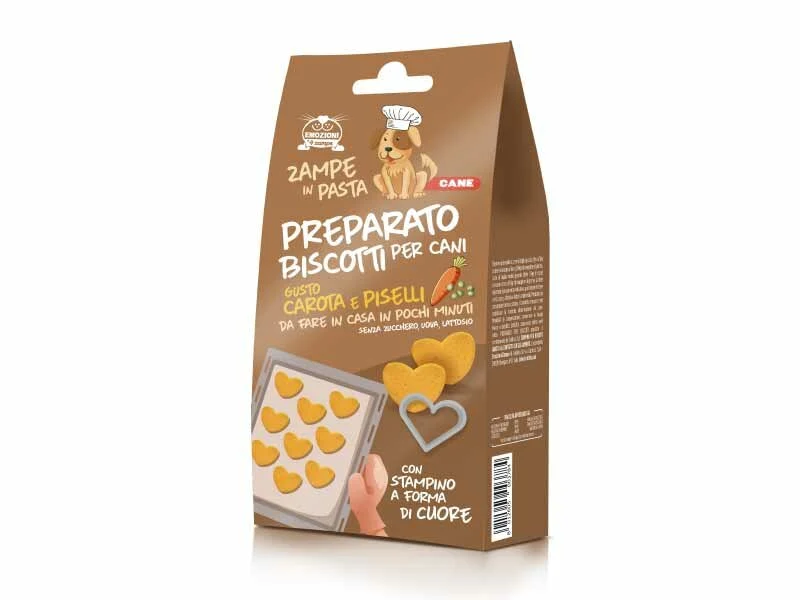 Coltivia Zampe In Pasta Preparato Per Biscotti Gusto Carota E Piselli Per Cani 120g