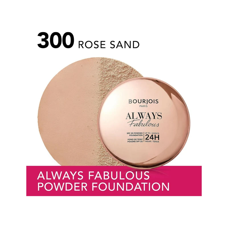 Bourjois Always Fabulous Fondotinta Compatto In Polvere 300 Rose Sand 7g SPF20