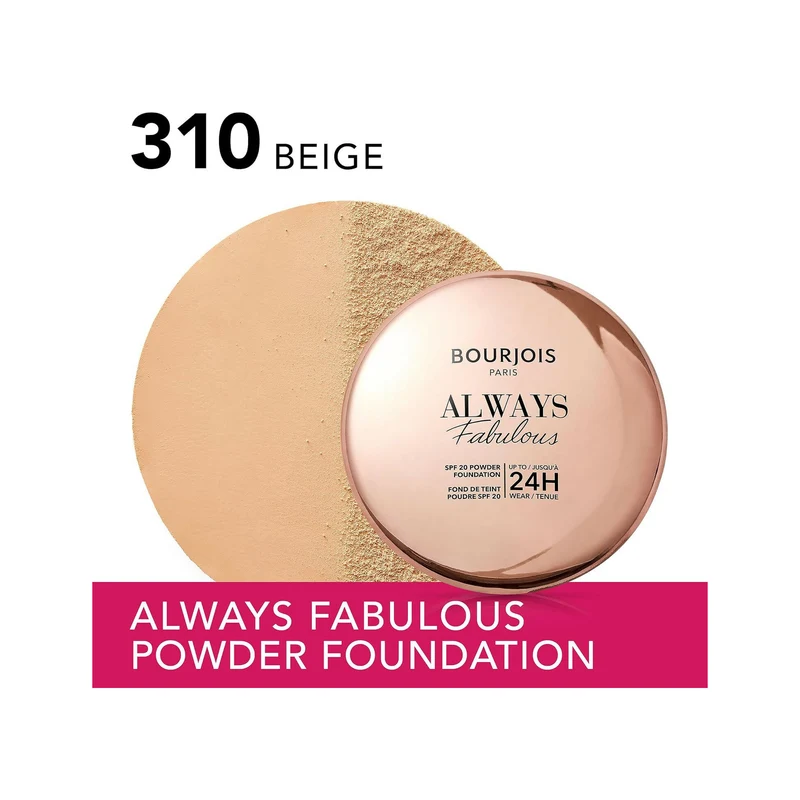 Bourjois Always Fabulous Fondotinta Compatto In Polvere 310 Beige 7g SPF20