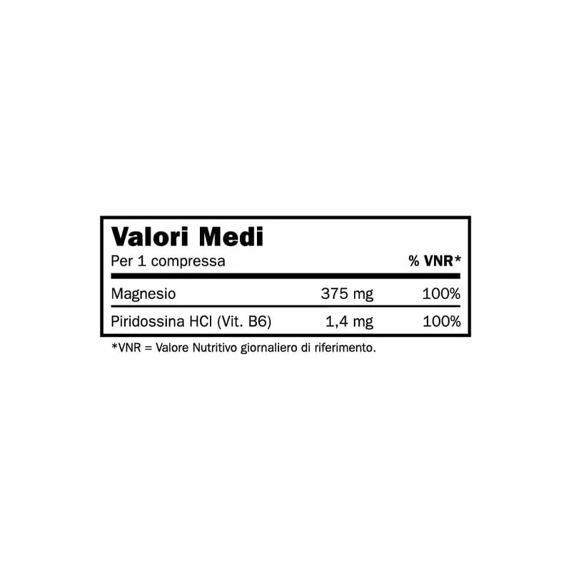 Natroid Magnesium X4 375mg + B6 100 Compresse