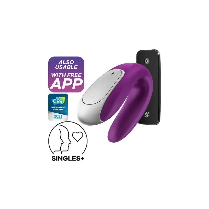 Satisfyer Double Fun Connect App Vibratore Viola
