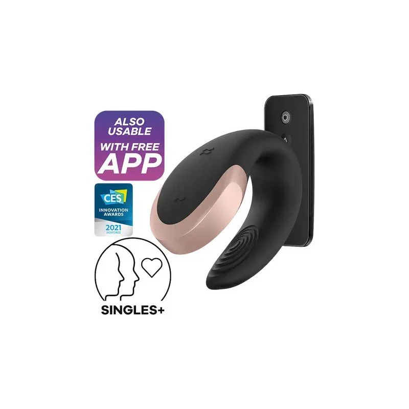 Satisfyer Double Love Connect App Vibratore Nero