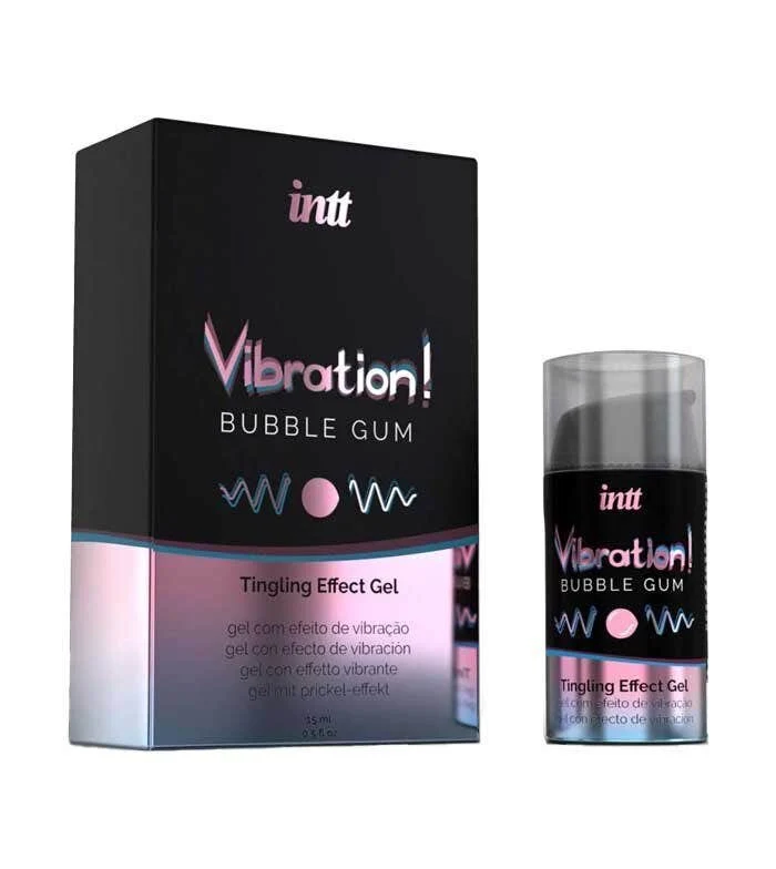 Intt Gel Eccitante Con Effetto Vibrazione Bubble Gum 15ml