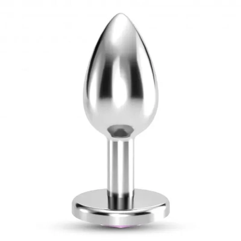 Crushious Plug Anale Gioiello Bijou Rosa Medio con Custodia di Velluto