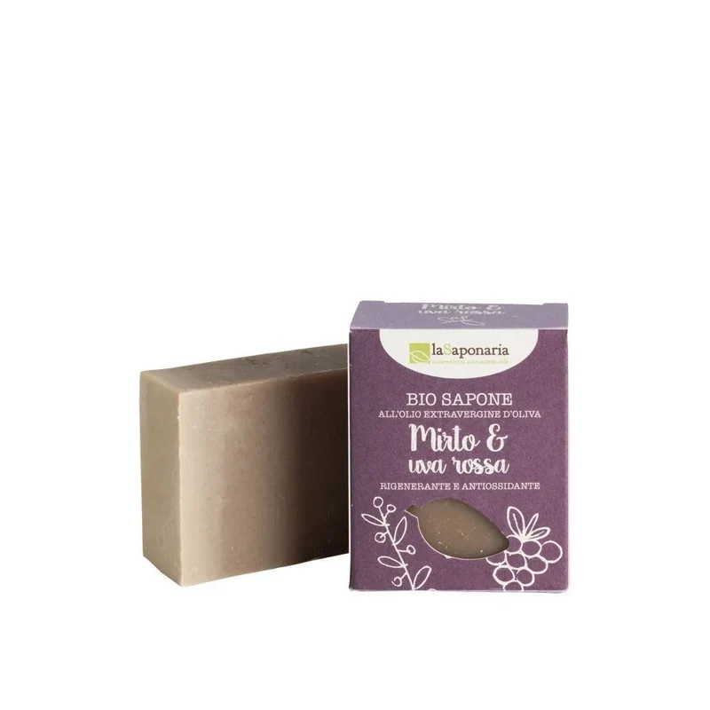 Sapone Bio Antiage Mirto e Uva Rossa