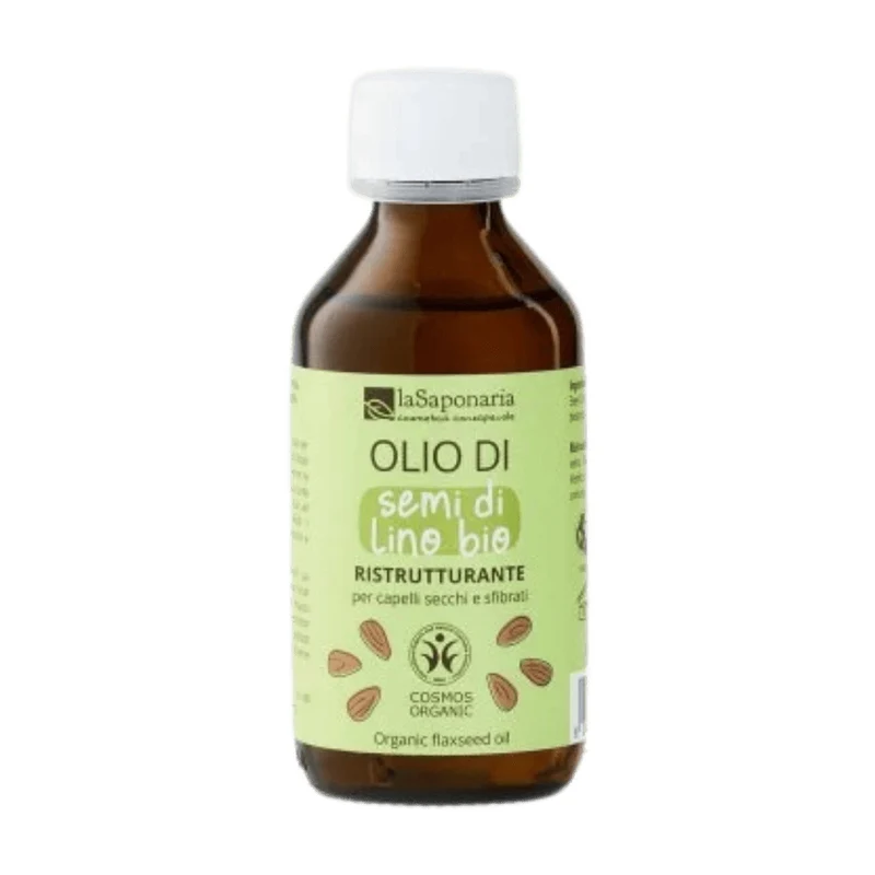 Olio di Semi di Lino Bio per Capelli Secchi