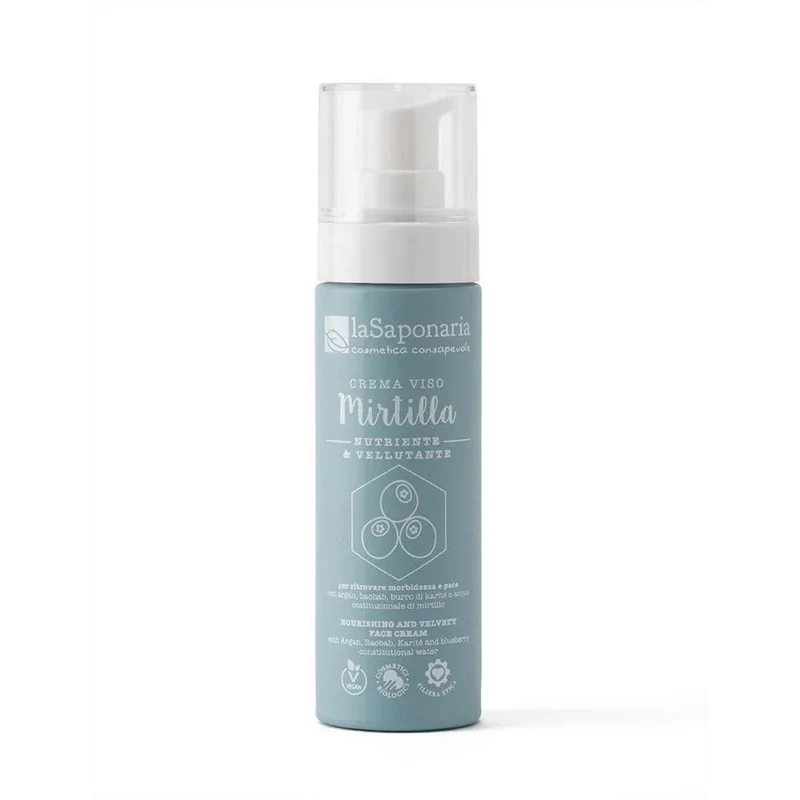 Crema Viso Mirtilla – Crema Nutriente per Pelle Secca e Matura