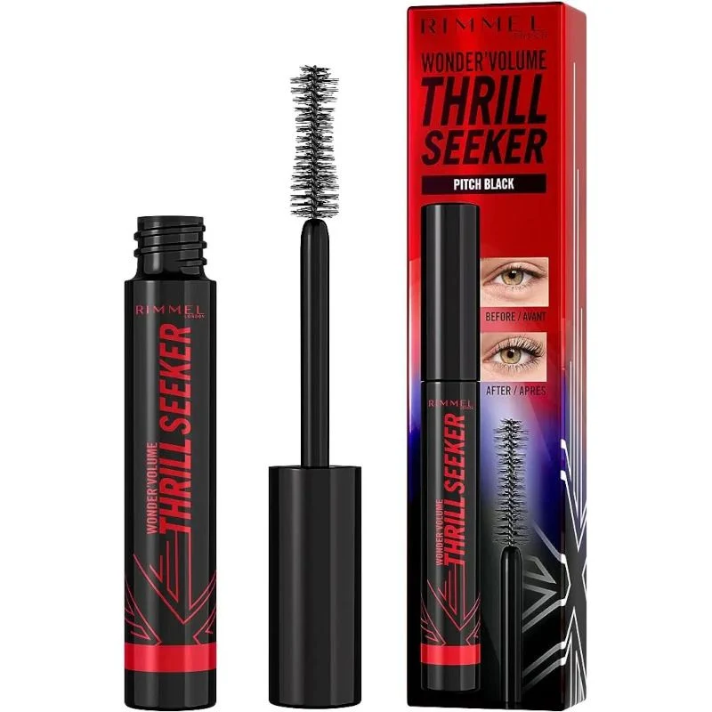 Rimmel London Wonder'Volume Thrill Seeker 004 Pitch Black Mascara Volumizzante Nero 12ml
