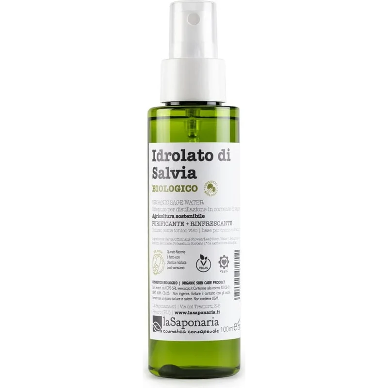 Idrolato di Salvia – Idrolato Purificante per Pelle Grassa