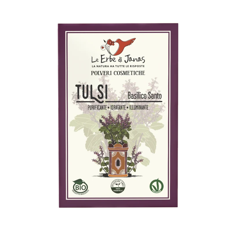 Tulsi – Polvere Depurativa per Capelli con Forfora