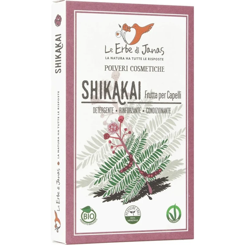 Shikakai – Polvere Detergente e Rinforzante per Capelli Lisci