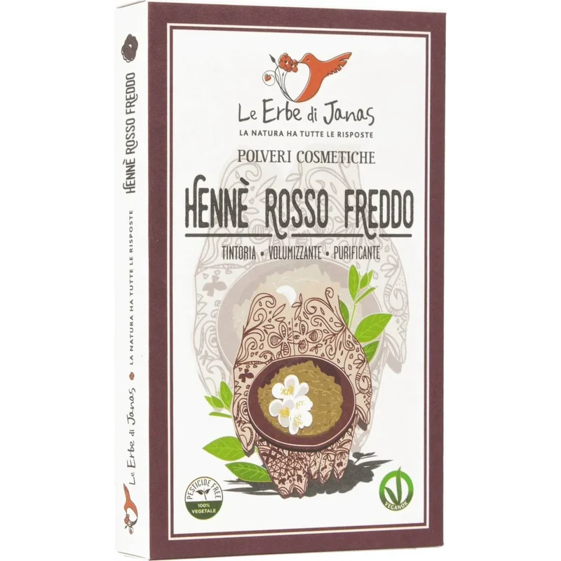 Hennè Rosso Freddo – Tinta Naturale per Capelli Colorati