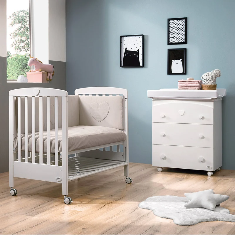 BAGNETTO PRAIM BIANCO CON DECORO TORTORA