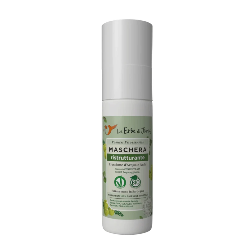 Maschera per Capelli Ristrutturante con Crescione ed Amla - MINI