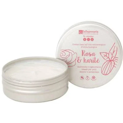 Crema Mani Rosa Karité – Emulsione Nutriente per Mani Secche