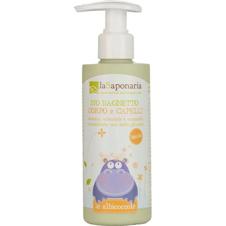 La Saponaria – Bio Bagnetto Corpo e Capelli Detergente Delicato per Bambini