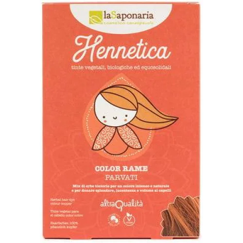 Hennetica Rame – Tinta Vegetale Nutriente per Capelli Colorati