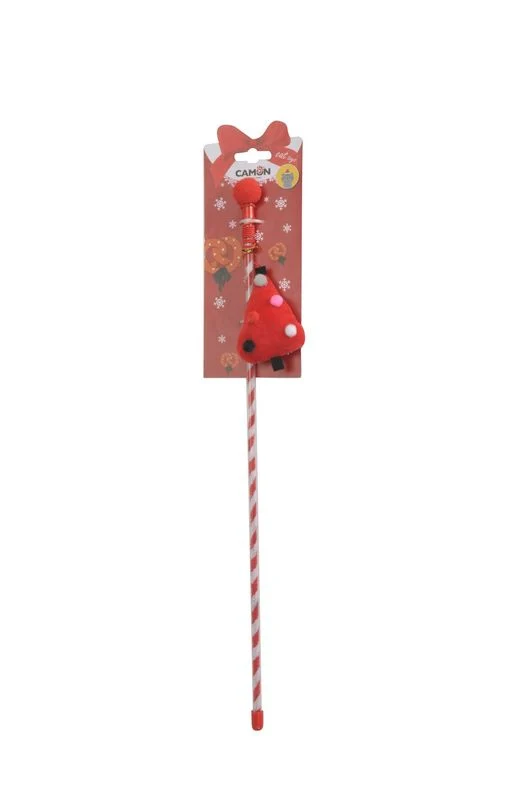 Camon Cannetta Natalizia Con Albero Di Natale E Pon-pon Per Gatti