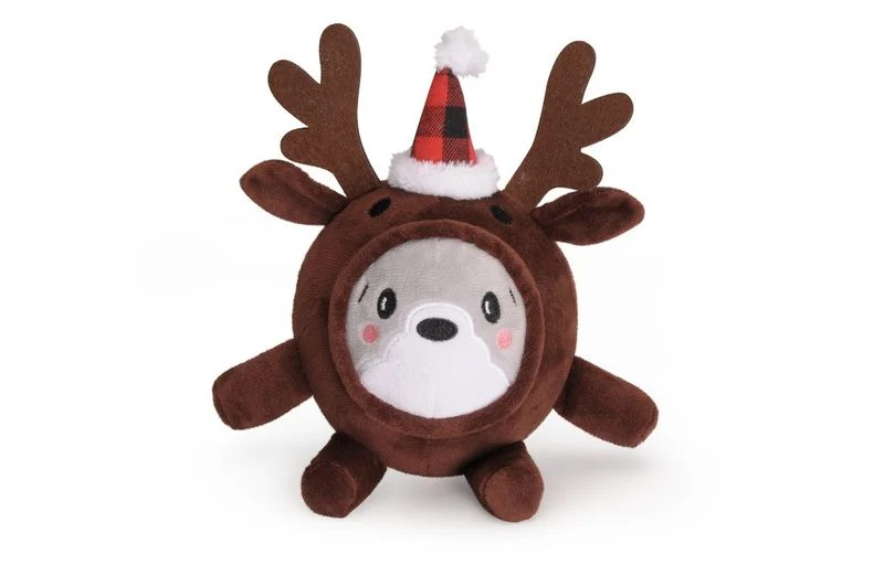 Camon Pupazzo A Forma Di Renna In Peluche Con Squeaker